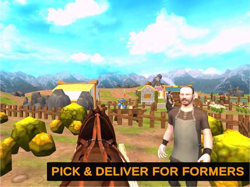 Horse Cart Offroad Farming Transport Simulator screenshot 9