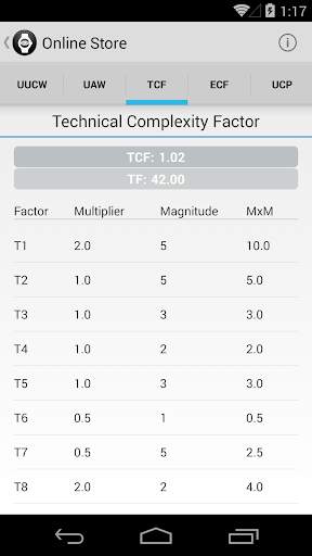 Use Case Points App screenshot 6