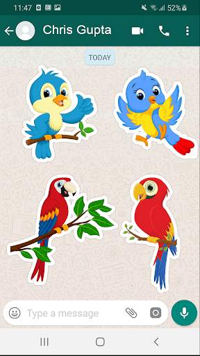 Bird WAStickers स्क्रीनशॉट 1