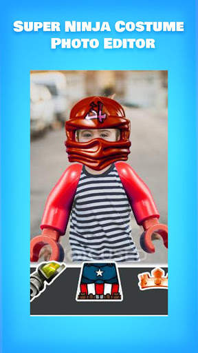 Super Ninja Costume - Construction Toys Camera screenshot 6