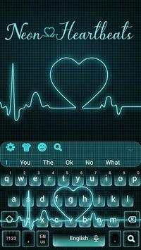 Neon Heartbeat LIVE Keyboard Theme screenshot 4