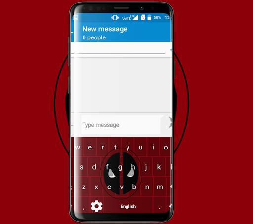 superhero keyboard theme screenshot 2