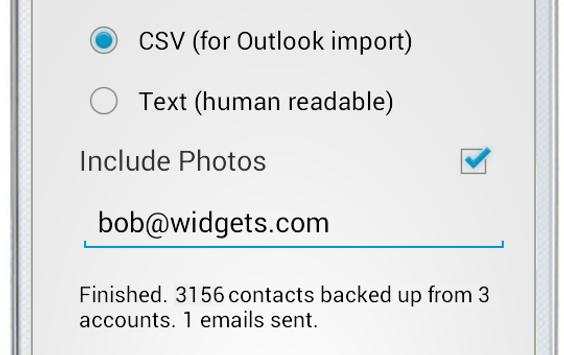 123 Contact Backup screenshot 5