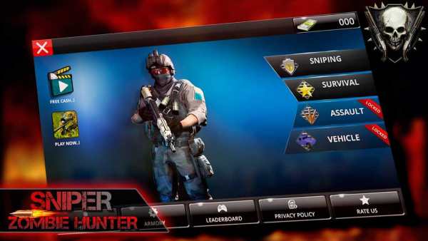 Sniper 3D Killer: Zombie Hunter screenshot 1