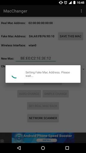 Wifi Mac Changer screenshot 2