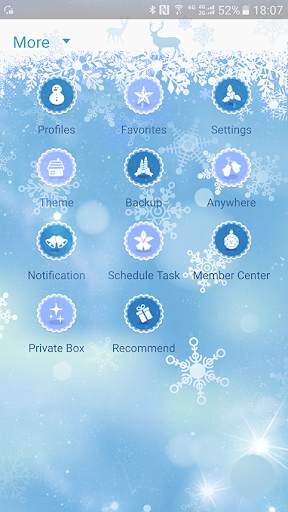 Next SMS skin (Snow song) screenshot 4