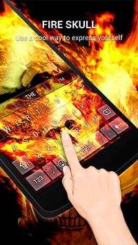 Fire Skull Keybaord Theme 2 تصوير الشاشة
