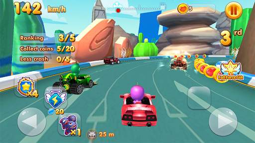 Masks Heroes: Kart Racing 3D screenshot 1