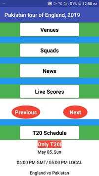 Pak vs Eng Live Cricket Scores 2019 screenshot 1