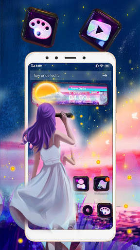 Dream Girl 3D Glass Tech Theme 💃 screenshot 4