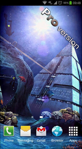 Atlantis 3D Free lwp screenshot 2