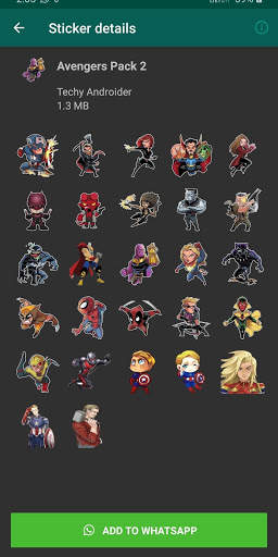 Avengers (Superhero) Stickers For WhatsApp screenshot 3