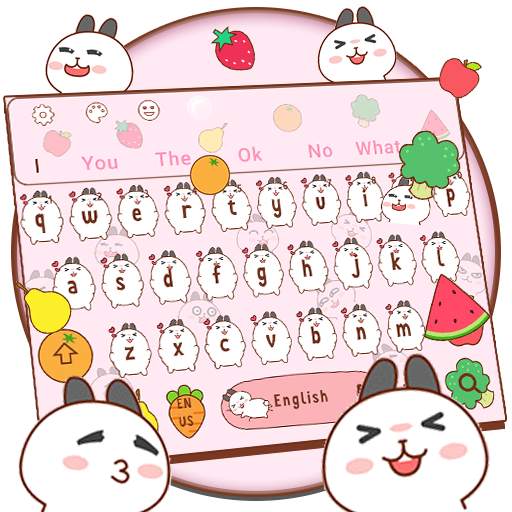 Cute Bunny Keyboard 10001005