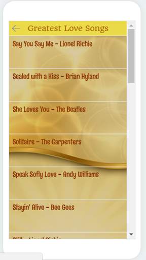 Golden Memories & Love songs screenshot 4