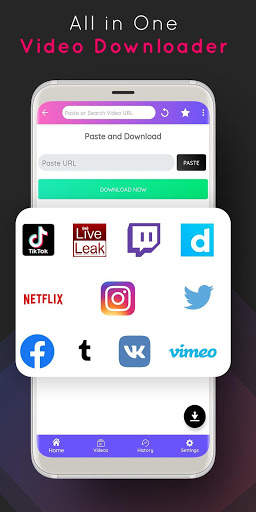 All Video Downloader 2019 - VidMax - Fb & Insta स्क्रीनशॉट 1