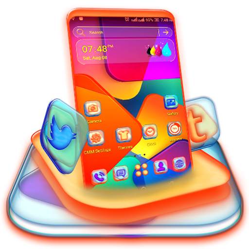 Abstract Color Tiles Launcher Theme 1.0.0