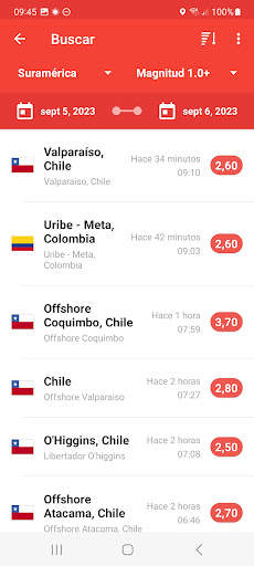 Mis Alertas de Terremotos screenshot 2