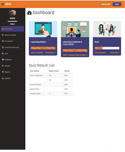 ZICO LMS screenshot 3