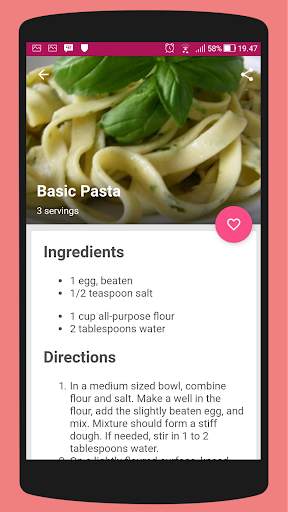 Easy Pasta Recipes screenshot 2