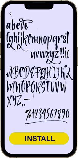 Script Fonts for FlipFont 2 تصوير الشاشة