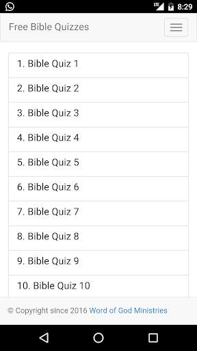 Bible Quiz Free screenshot 1