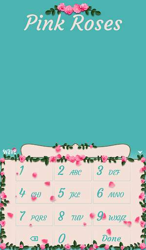 Pink Roses Animated Keyboard   Live Wallpaper screenshot 5