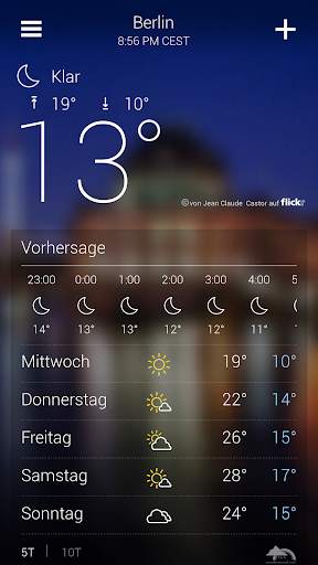 Yahoo Wetter screenshot 2