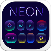 Clavier néon fluorescent icon
