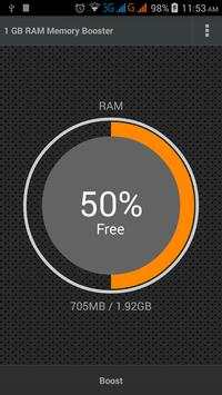 1 GB RAM Memory Booster screenshot 3
