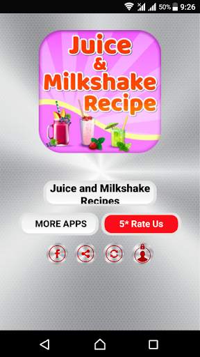 Juice and Milkshake Recipes screenshot 1
