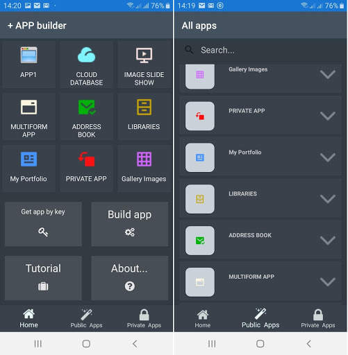 Plus app builder screenshot 2