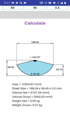 cone calculator screenshot 3
