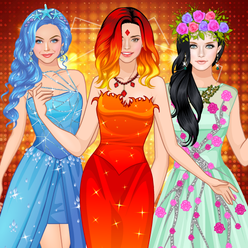 Element Princess dress up game icon