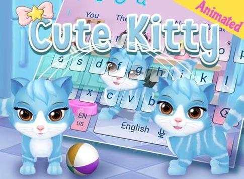 Animated Cute Kitty Keyboard screenshot 4