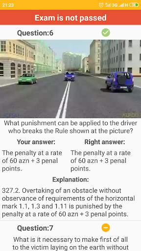 Traffic rules of Azerbaijan (exam emulator) screenshot 5