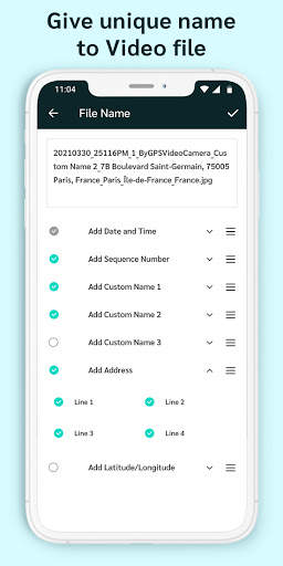GPS video camera: Video stamp & watermark on video screenshot 8