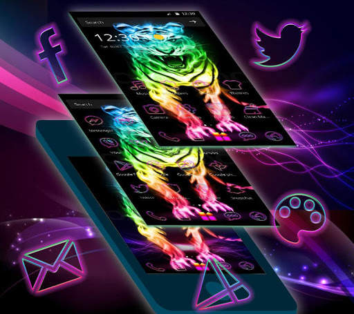 Tigers Neon Color Themes screenshot 2
