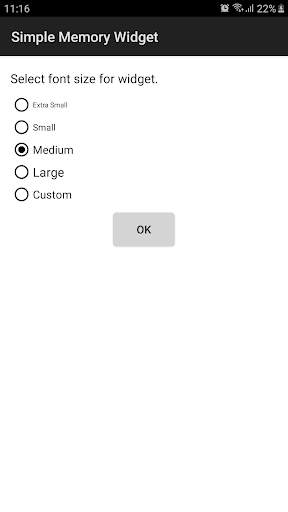 Simple Memory Widget screenshot 5