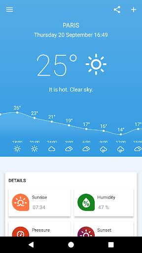 Weather screenshot 1