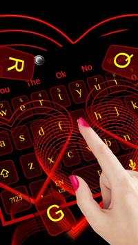 3D Classic Romantic Love Heart Keyboard screenshot 3