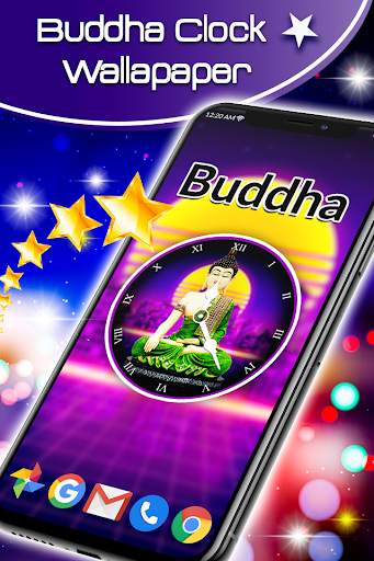Buddha Clock Live Wallpaper screenshot 1