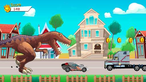 Highway Racer T-Rex 6 تصوير الشاشة