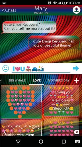 Rainbow Stripe Emoji Keyboard❤ screenshot 4