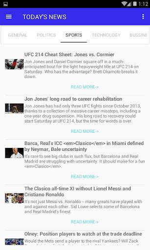 TODAY'S NEWS screenshot 2