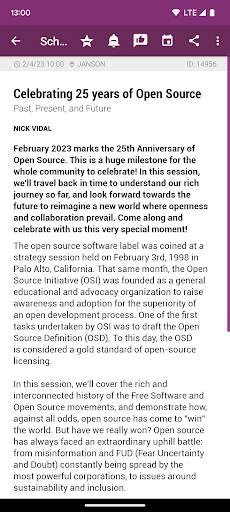 FOSDEM 2023 Schedule screenshot 2
