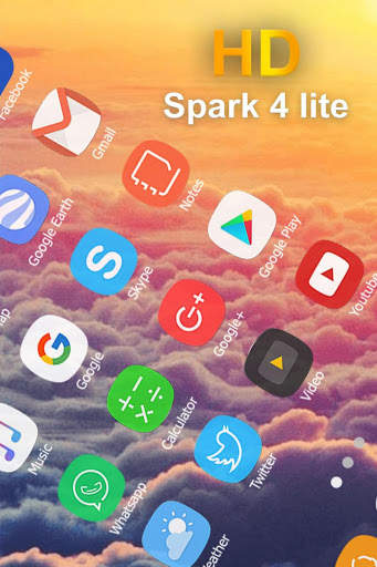 Launcher theme for Tecno Spark 4 lite pro screenshot 3