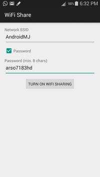 WiFi Share Mobile Data - Router screenshot 1
