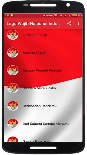 Lagu Wajib Nasional Indonesia screenshot 1