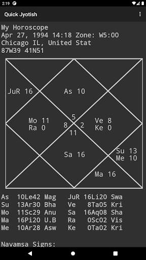 Quick Jyotish screenshot 5