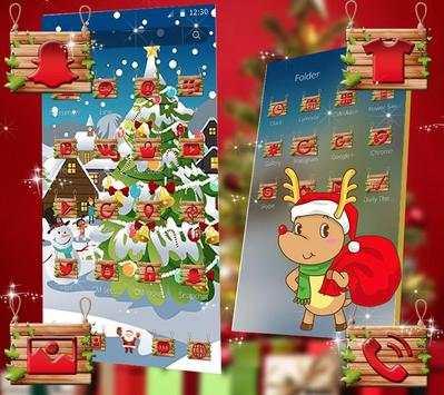 Christmas red launcher theme screenshot 2
